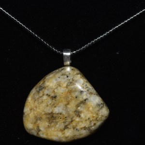 Golden Granite Pendant Necklace
