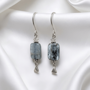 Handcrafted Blue Kyanite Drop Earrings
